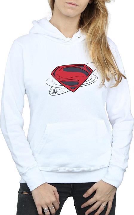 Actual product image Womens/Ladies Justice League Movie Superman Logo Hoodie (S)