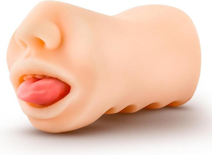 Image du produit Blush X5 Men - Oral Anne - Bouche réaliste 4.75" à main - Soufflerie Masturbateur Stroker - Fin ouverte