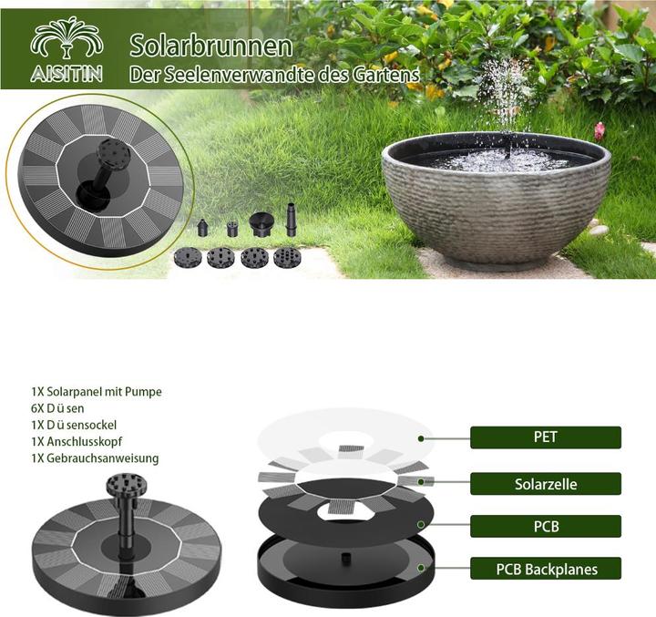 Immagine prodotto LS Solar Springbrunnen Deluxe