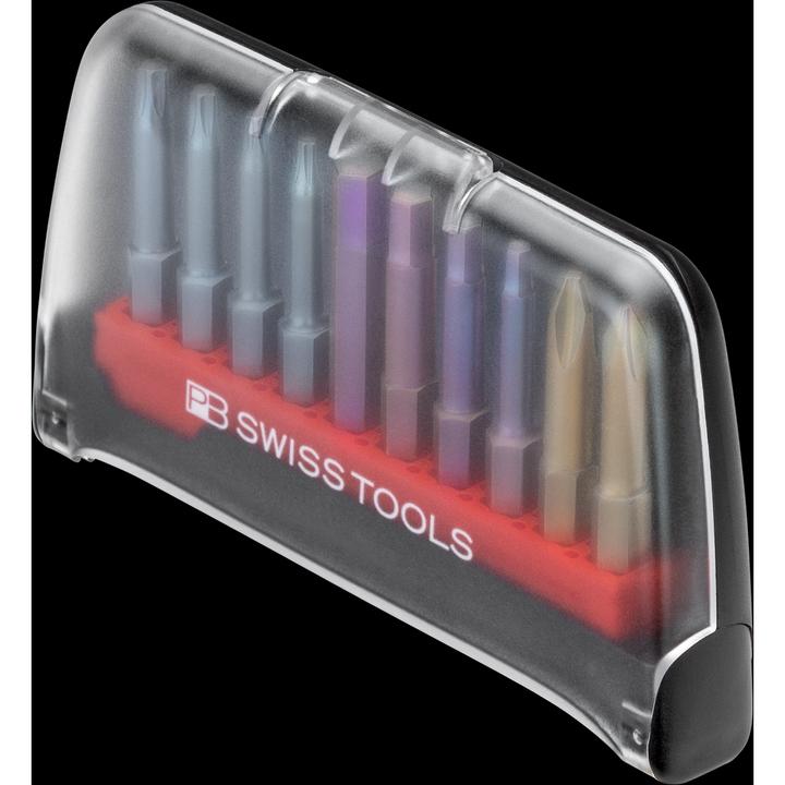 Actual product image PB Swiss Tools Bit set PB E6 700 BC (TX25, PH2, HX 6, TX10, PH1, TX15, HX 3, HX 4, HX 5, TX20)
