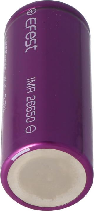 Actual product image Efest Battery Purple IMR26650, unprotected (1 pcs., 26650, 5000 mAh)
