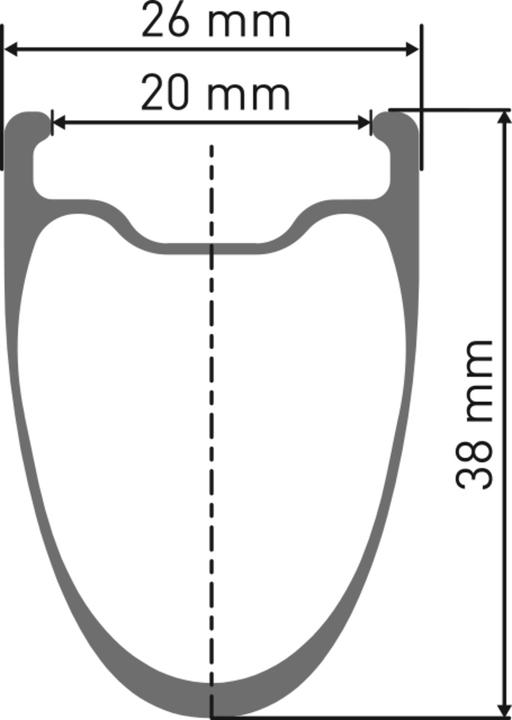 Actual product image DT Swiss ARC1100 Dicut 38 DB (Rear wheel, 28")