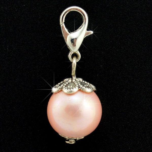 Produktbild Hermex Charm Anhänger für Thomas Sabo / Pandora Armband - Rosa (Edelstahl)
