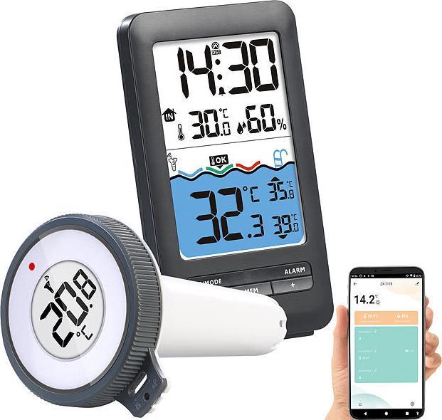 Image du produit Infactory Thermomètre intelligent pour bassin et piscine sans fil