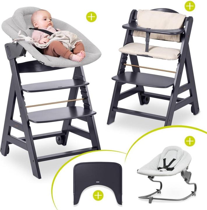 Actual product image Hauck Hochstühle Beta Plus White 5-tlg. Newborn Set - Hochstuhl (Highchair)