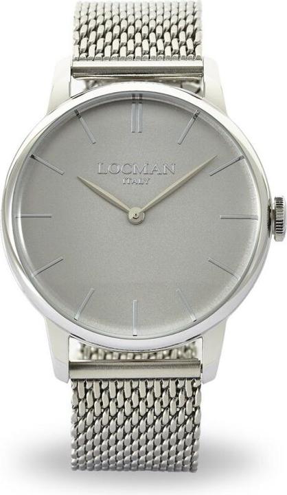 Produktbild Locman Italy Herrenuhr 1960 silber Ref. 0251 (Analoguhr, 41 mm)