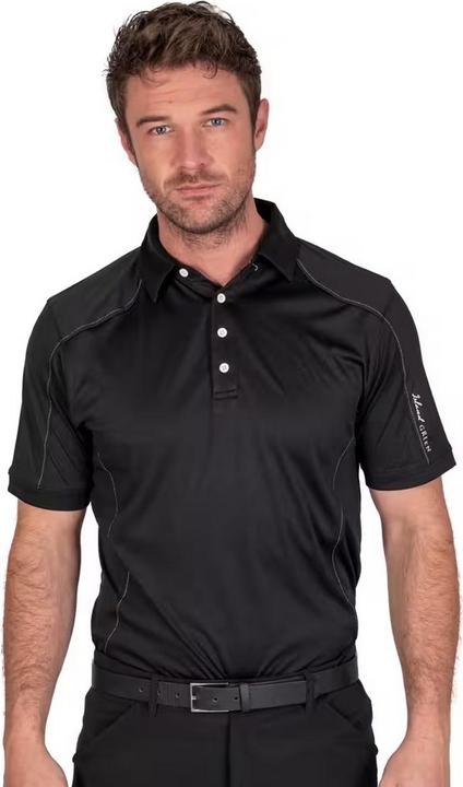 Actual product image Island Green Mens Topstitched Golf Polo Shirt (S)