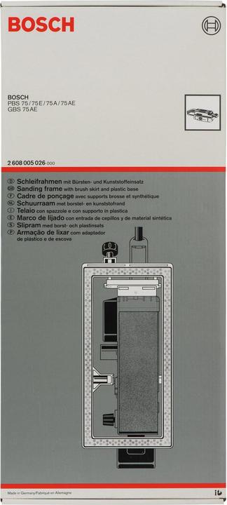 Immagine prodotto Bosch Professional Zubehör Telaio di levigatura PBS 75, GBS 75 A