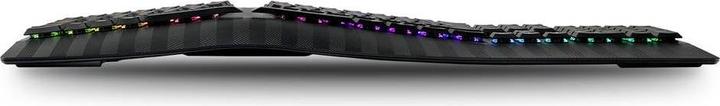 Actual product image Perixx PERIBOARD-835 BR DE, wireless RGB-illuminated ergonomic mechanical keyboard - flat bra (DE, Wireless)
