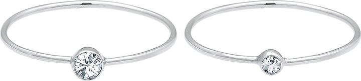 Actual product image Elli Ring Set, Solitaire Ring (48, 925 Silver)