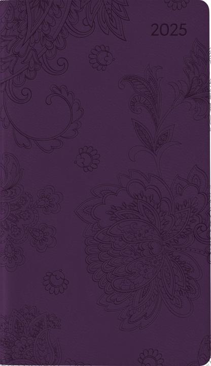 Actual product image Alpha Edition Ladytimer Slim Deluxe Purple 2025 Pocket Calendar, 9x15,6cm, Calendar with 128 pages (9 x 16 cm, German)