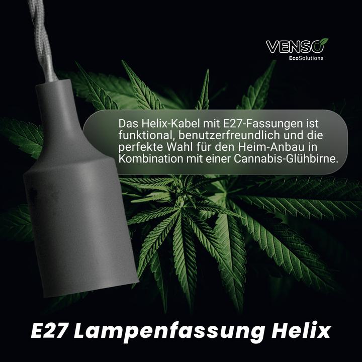 Actual product image Parus by Venso E27 lamp holder with 4m cable, improved photosynthesis and higher chlorophyll formati (LED)
