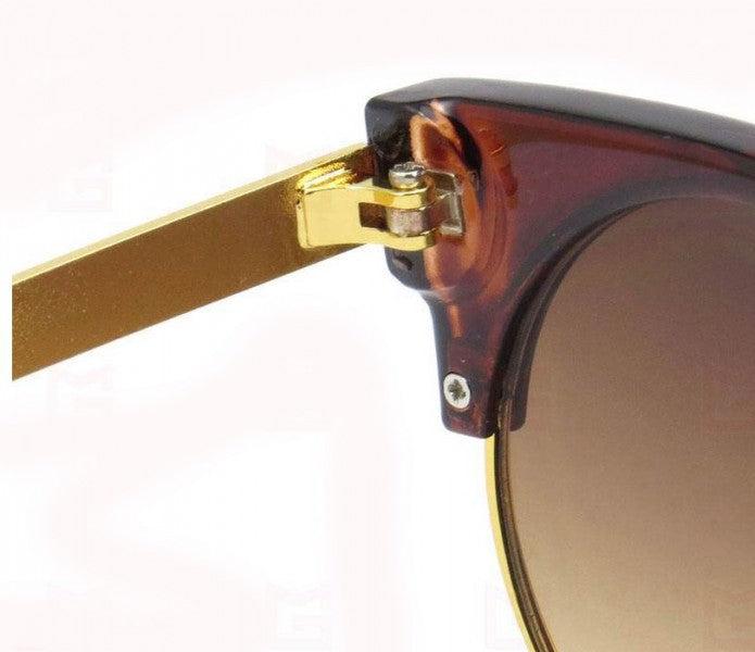 Image du produit Hermex Lunettes de soleil Vintage Retro 80s UV400 - Marron MOKKA