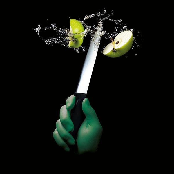 Actual product image Ampri Nitrile disposable gloves "Nature Gloves" / biodegradable S (width: 70-90 mm) (S)