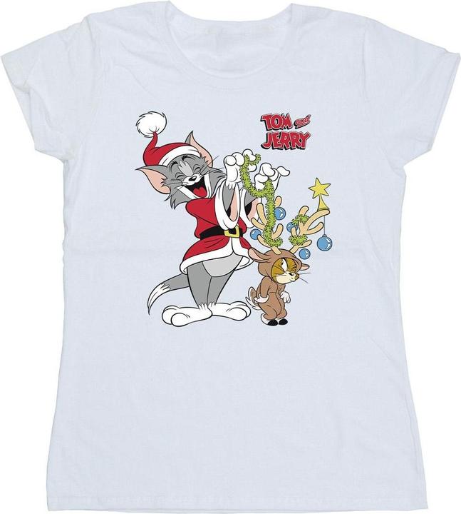 Immagine prodotto Tom & Jerry Christmas Reindeer Maglietta Donna (XXL)
