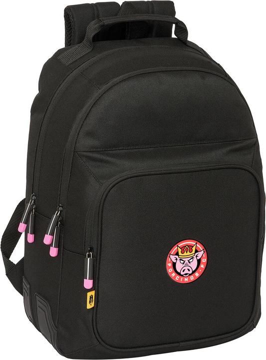 Actual product image Kings League School backpack Porcinos Black 32 x 42 x 15 cm