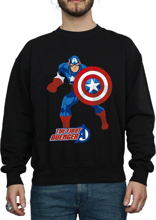 Immagine prodotto Captain America Felpa Unisex Adulto The First Avenger (M)