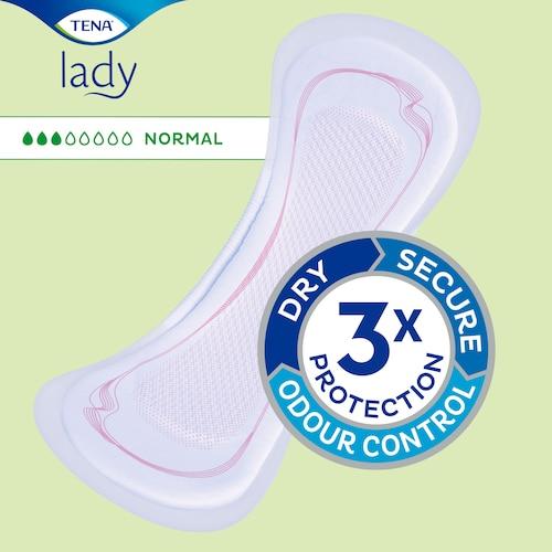 Actual product image Tena Lady Discreet pads normal (24 pieces) (24 x, Regular)