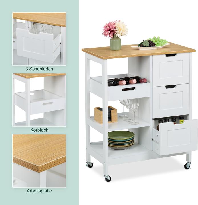 Image du produit Relaxdays Küchenwagen