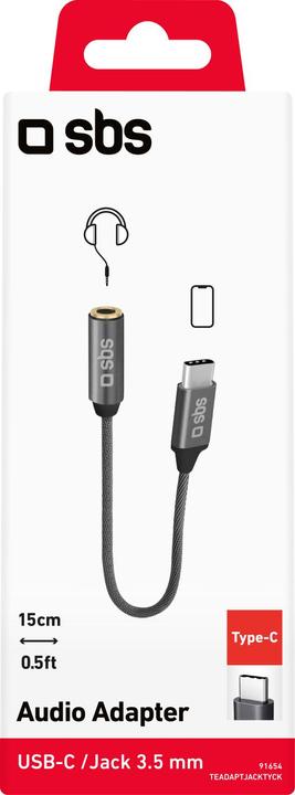 Immagine prodotto SBS Teadaptjacktyck (USB tipo C, Jack da 3.5mm)