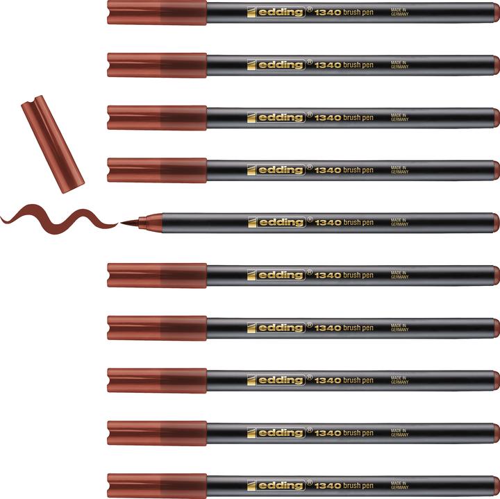 Produktbild Edding Brushpen 1340 (Braun, 1 x)