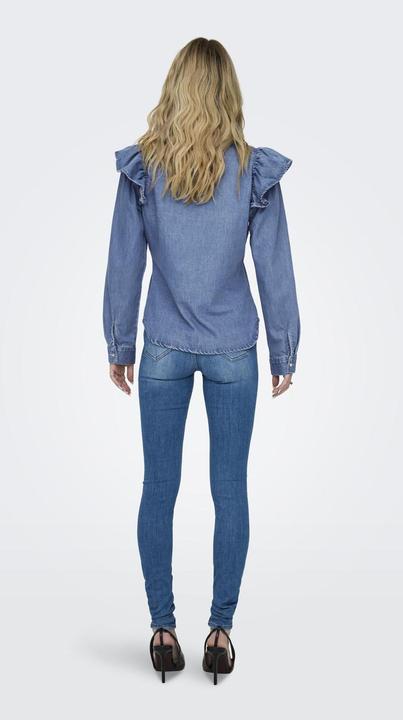 Image du produit Only ONLINDIGO LS FRILL DNM SHIRT QYT Chemise en jean (S)