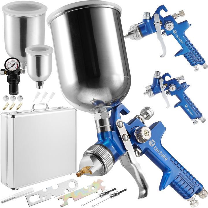 Immagine prodotto tectake 3 pistole a spruzzo HVLP