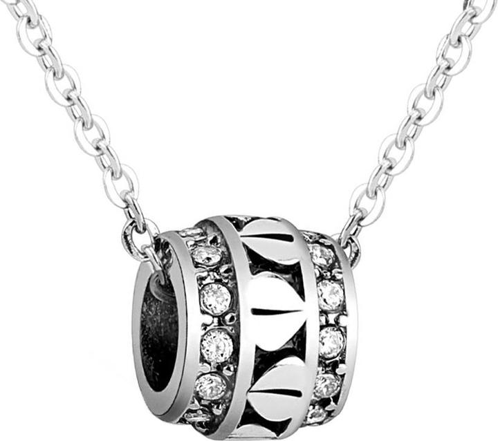 Actual product image Star Piercing Chain silver with bead pendant hearts and crystals silver (without brass, Surgical steel 316L)