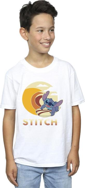 Actual product image Disney Boys Lilo & Stitch Summer Waves T-Shirt (104)