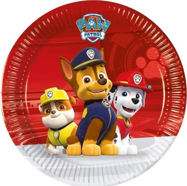 GoDan Papieren bordjes Paw Patrol Ready for Action 8 stuks.