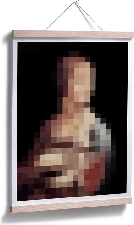 Image du produit Trenddeko Pixelart - da Vinci - La dame à l'hermine (30 x 40 cm)