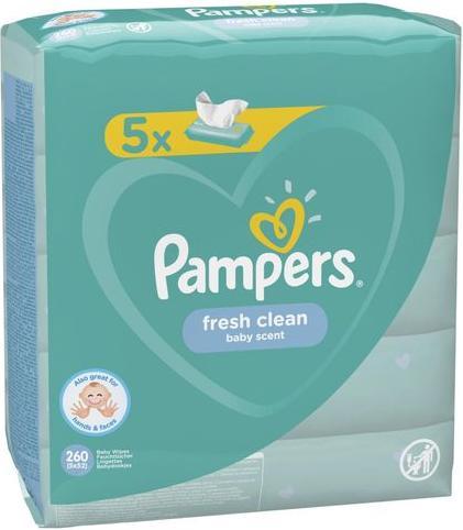 Actual product image Pampers fresh clean (260 Piece)