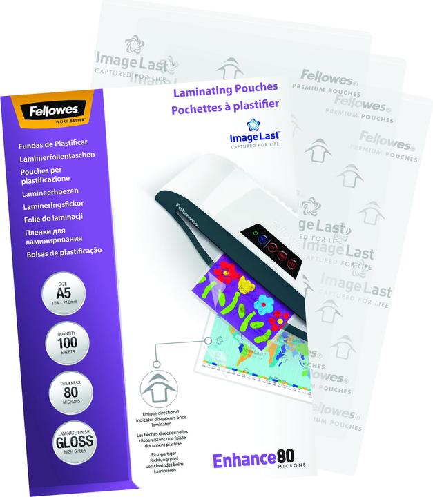 Immagine prodotto Fellowes Potenziare 80 (A5, 100 Pezzo/i, 80 µm)