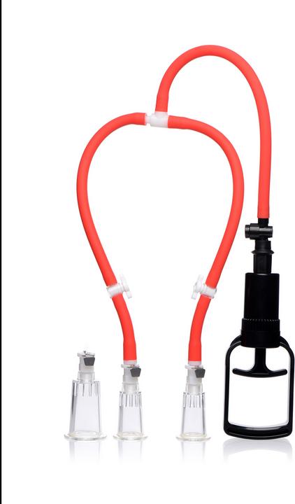 Immagine prodotto Master Series Sistema di pompaggio a 3 vie per succhiare il capezzolo e il clitoride