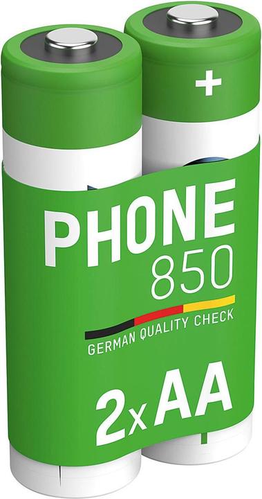 Image du produit Ansmann Batterie NiMH Dect Mignon AA type 850 (min. 800 mAh) maxE (2 pcs, AA, 800 mAh)