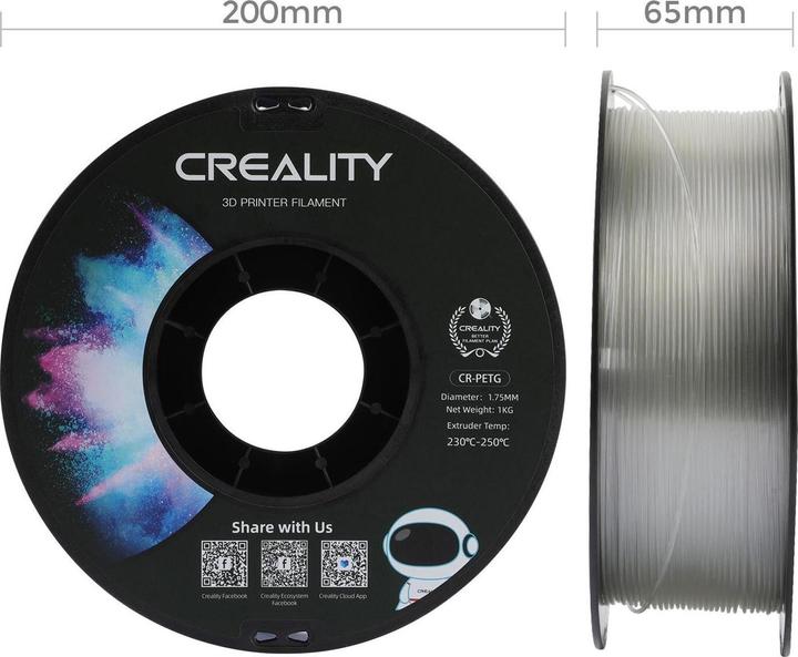 Produktbild Creality Filament (PETG, 1.75 mm, 1000 g, Transparent)