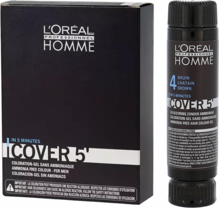 Actual product image L'Oréal Professionnel Homme Cover 5 (No. 4 Medium-Brown)