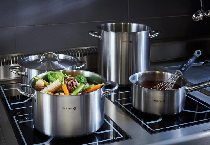 Actual product image de Buyer PRIM'APPETY Soup pot Ø24cm, induction (24 cm, Pan set + pot set, Stainless steel)