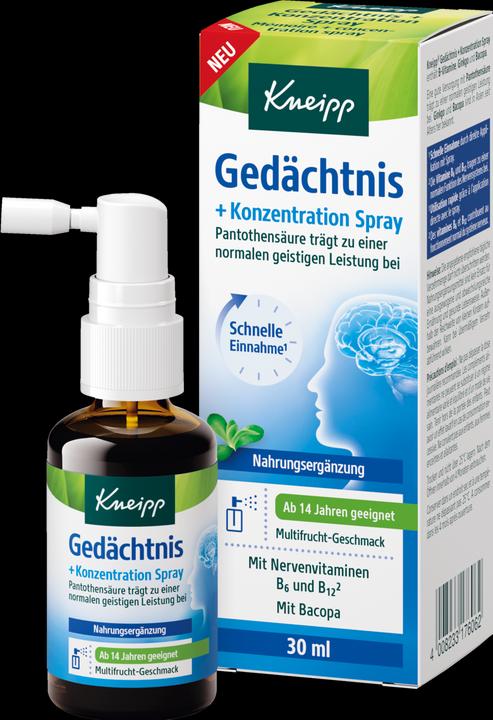 Kneipp Gedächtnis + Konzentration Spray (1 Stück, Spray)
