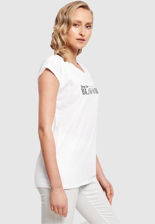 Produktbild Merchcode Ladies Time to bloom - Extended Shoulder Tee - 118693 (L)