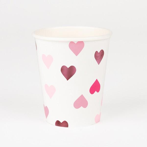 Image du produit My Little Day Coeurs Pink Gobelet (8 x)