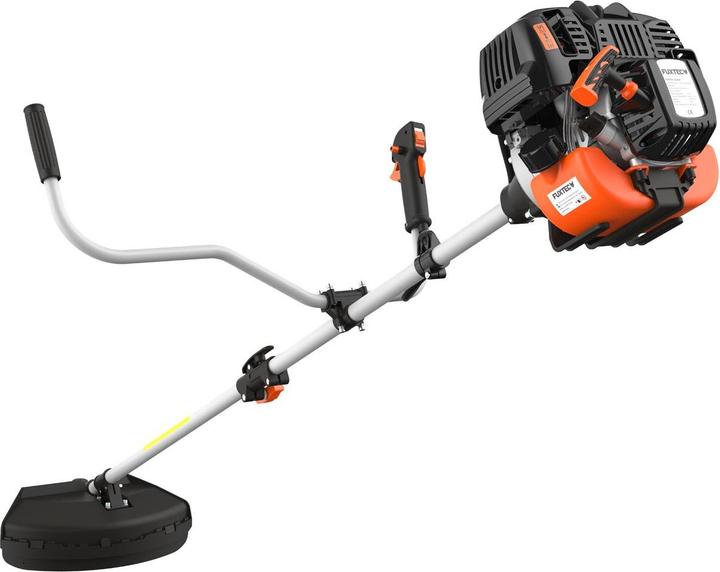 Fuxtec FX-4MS131 Débroussailleuse 4 temps (Fils coupe-herbe, Lame de coupe en métal)
