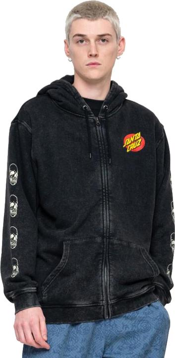 Image du produit Santa Cruz Sweat à capuche zippé Street Creep Hand (M)