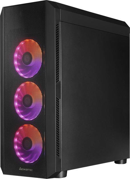 Image du produit Chieftec CASE MIDITOWER ATX W/O PSU/SCORPIO4 GL-04B-UC-OP (Mini-ITX, ATX, mATX)