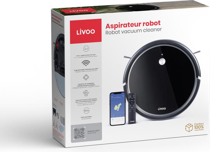 Actual product image Livoo Robot vacuum cleaner (Vacuum mopping robot)