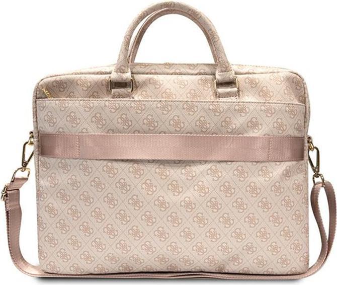 Produktbild Guess PU 4G bedruckte Streifen-Computertasche 15|16" Pink (16")