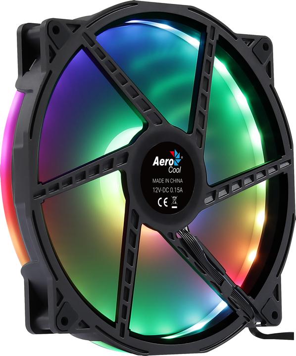 Produktbild AeroCool Duo 20 Computergehäuse Ventilator 20 cm Schwarz (200 mm, 1 x)