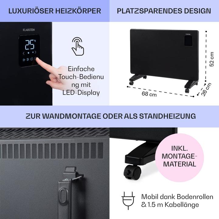 Actual product image Klarstein Electric heater, 1500 W (1500 W)