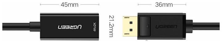 Produktbild Ugreen Display Port auf HDMI Adapter Konverter 1080P mit Audio (25 cm)