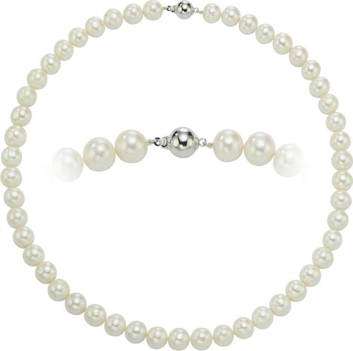 Actual product image Bijouteria Pearl necklace (Silver 925, Freshwater pearl, 50 cm)